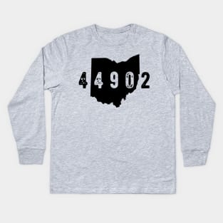 44902 Zip Code Mansfield OHIO Kids Long Sleeve T-Shirt